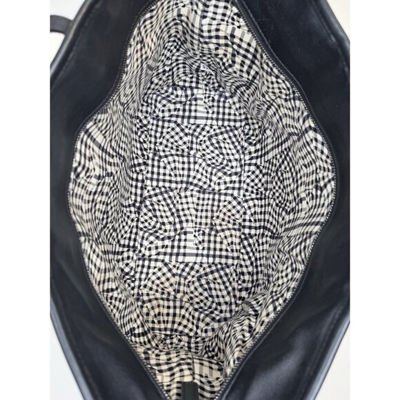 MCM Black Visetos Anya Tote Shoulder Bag Top Zip Carryall - Picture 10 of 12